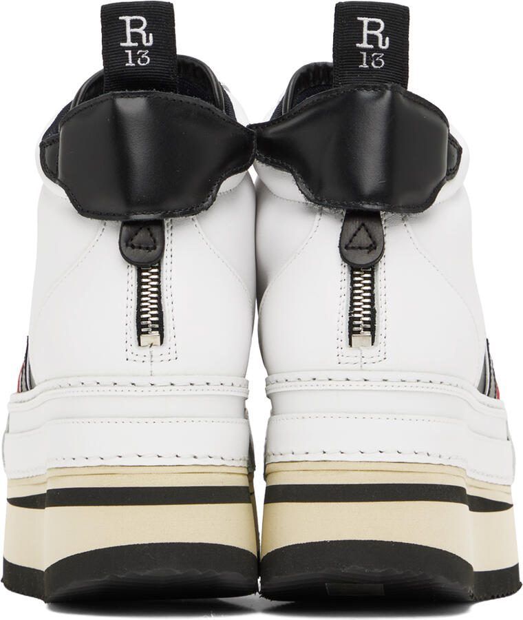 R13 White Riot Sneakers