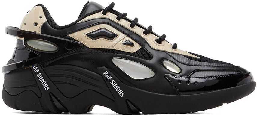 Raf Simons Black  Beige Cylon-21 Sneakers