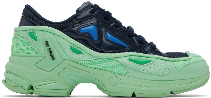 Raf Simons Navy  Green Pharaxus Sneakers - Picture 3