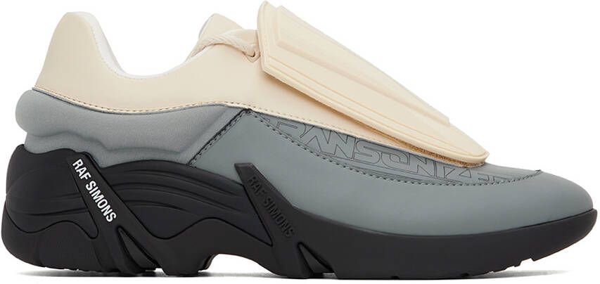 Raf Simons Off-White  Gray Antei Sneakers - Picture 4