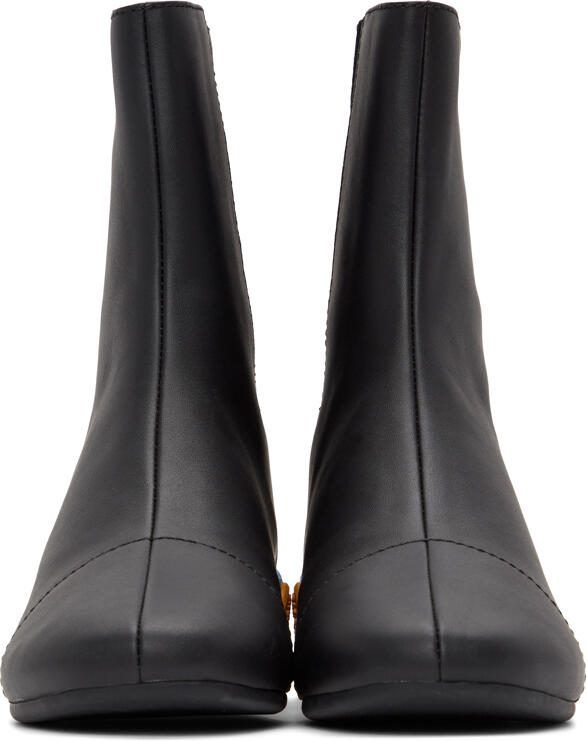 Raf Simons Black  Yellow Solaris-2 Zip-Up Boots - Picture 2