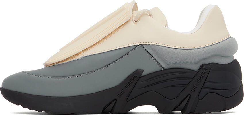 Raf Simons Off-White  Gray Antei Sneakers - Picture 3