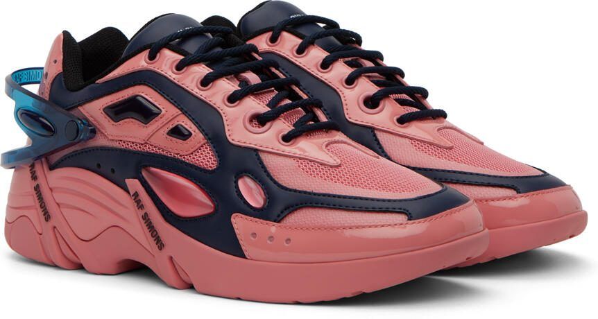Raf Simons Pink  Navy Cylon-21 Sneakers - Picture 2