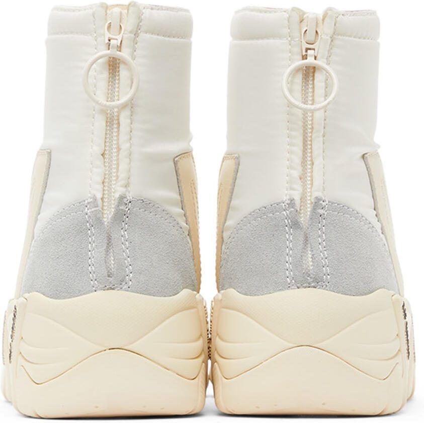 Raf Simons White Cylon-22 High Sneakers
