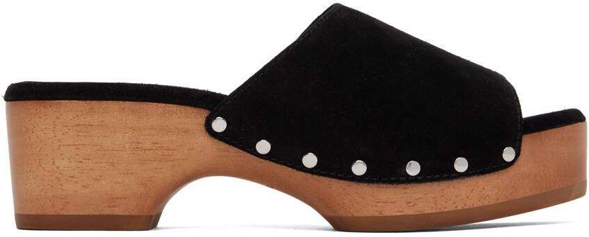 Rag  bone Black Mara Clog Slides