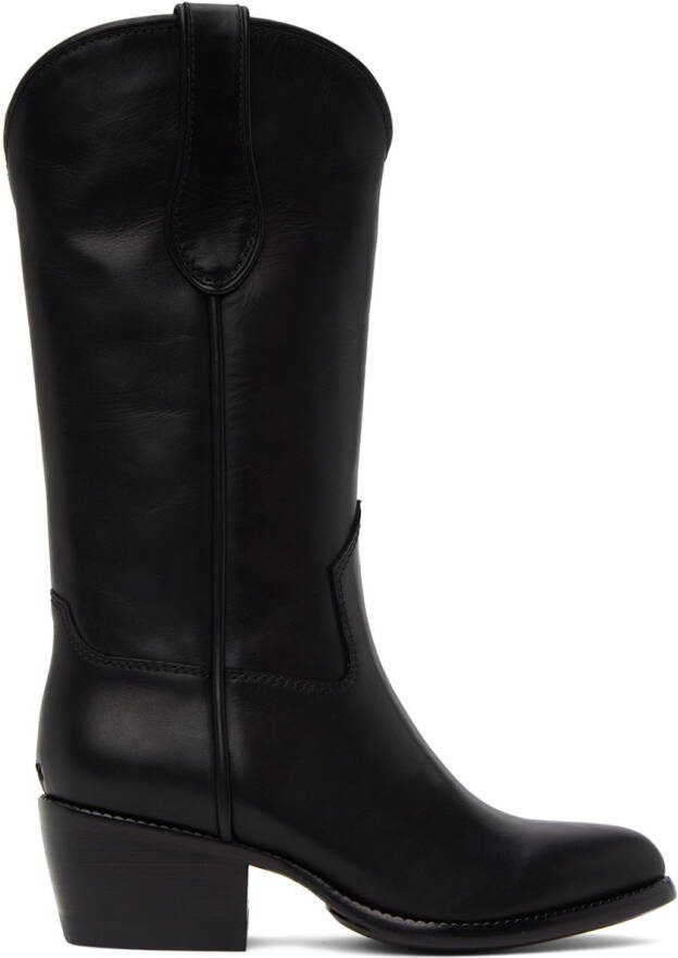 Rag  bone Black RB Cowboy Boots - Picture 2