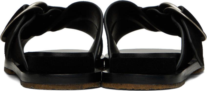Rag  bone Black Beau Cross Sandals