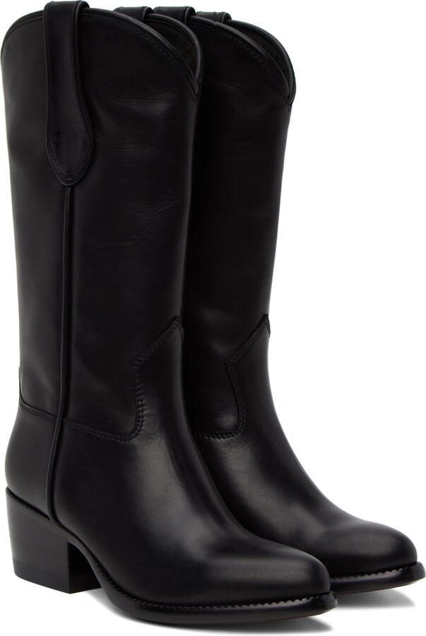 Rag  bone Black RB Cowboy Boots - Picture 3