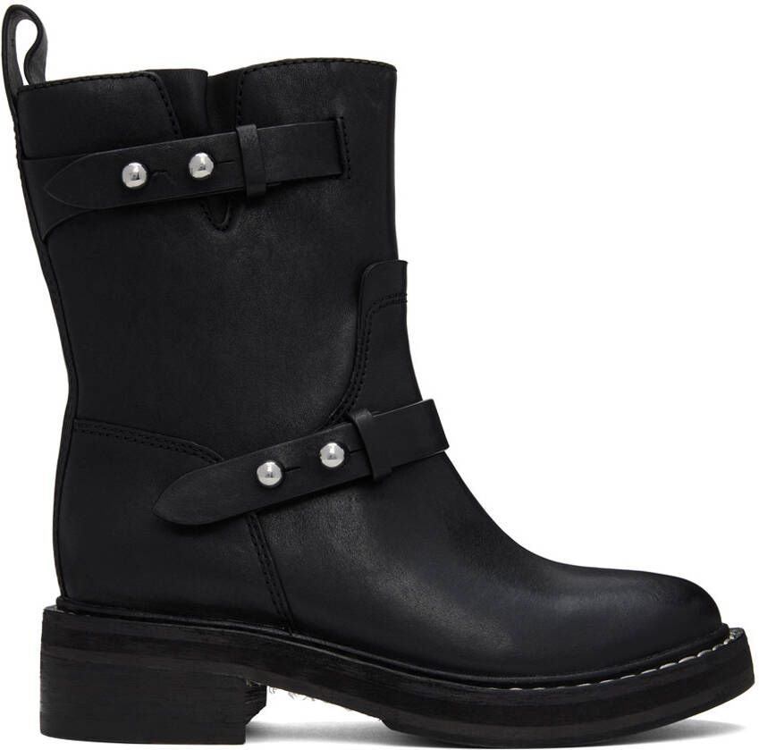 Rag  bone Black RB Moto Boots