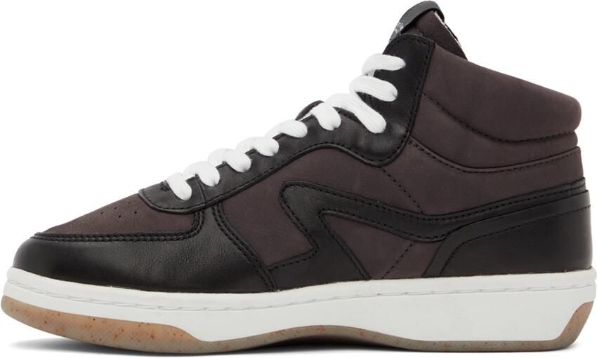 Rag  bone Black Retro Court Mid Sneakers - Picture 3