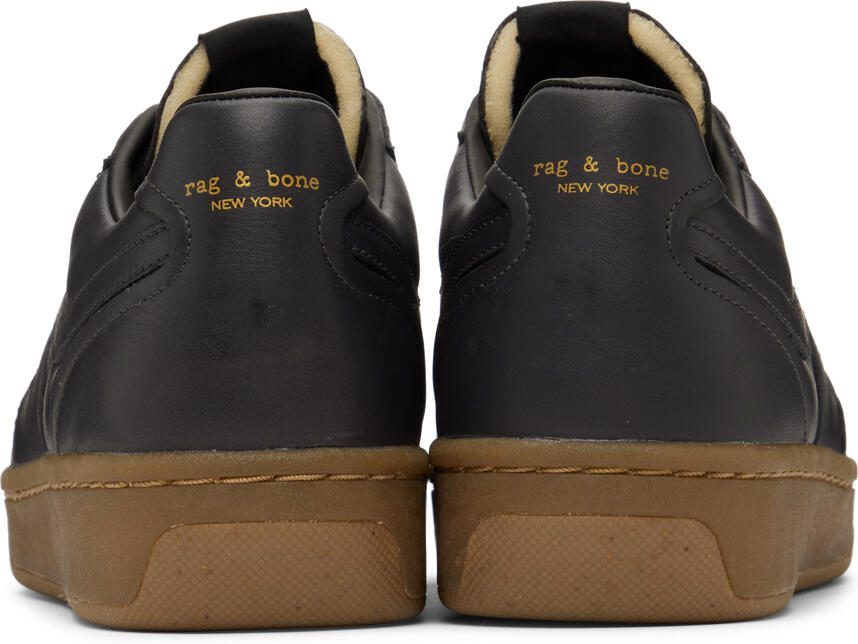 Rag  bone Brown  Black Retro Court Mid Sneakers