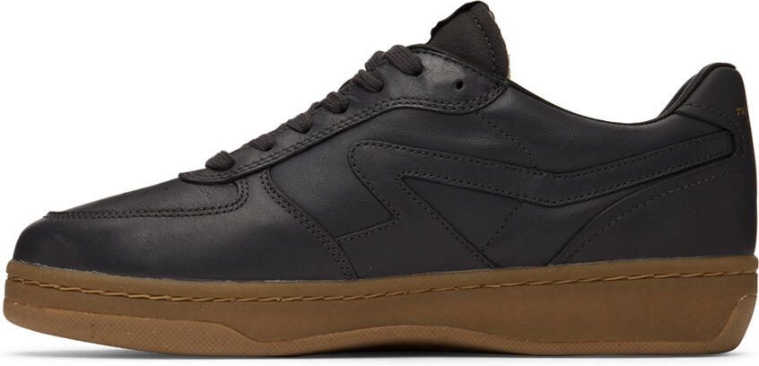 Rag  bone Brown  Black Retro Court Mid Sneakers - Picture 6