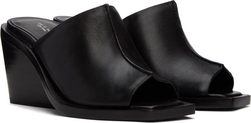 Rag  bone Black Santiago Wedge Sandals - Picture 2