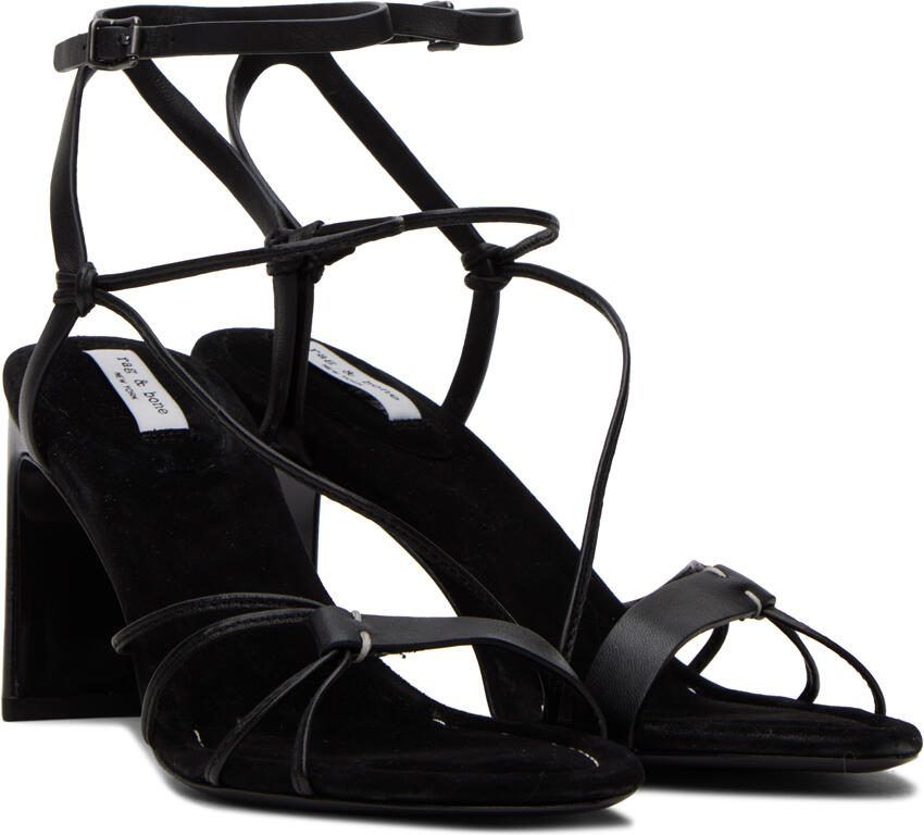 Rag  bone Black Vossen Heeled Sandals - Picture 2