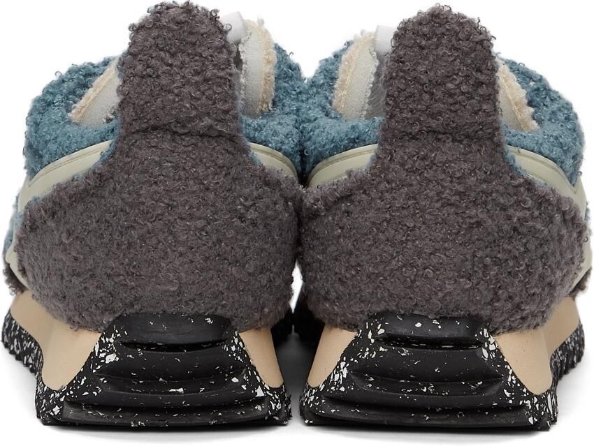 Rag  bone Blue  Grey Sherpa Retro Runner Sneakers - Picture 3
