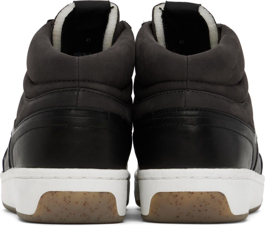 Rag  bone Brown  Black Retro Court Mid Sneakers - Picture 10