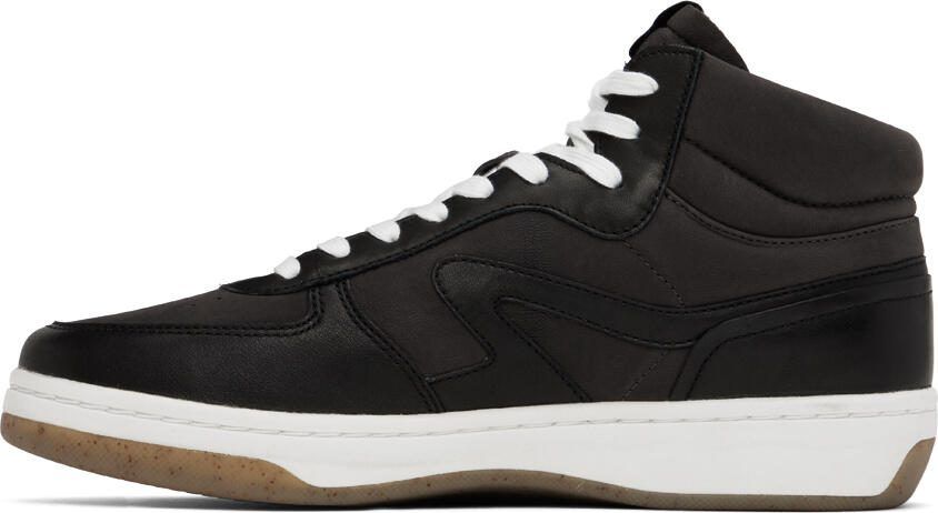 Rag  bone Brown  Black Retro Court Mid Sneakers - Picture 5
