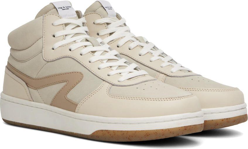 Rag  bone Off-White Retro Court Mid Sneakers - Picture 2