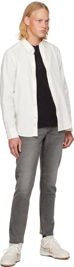 Rag  bone Off-White Retro Court Mid Sneakers - Picture 4