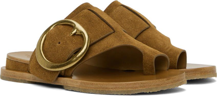 Rag  bone Tan Beau Buckle Sandals - Picture 2
