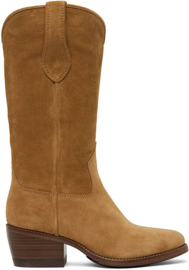 Rag  bone Tan RB Cowboy Boots - Picture 4