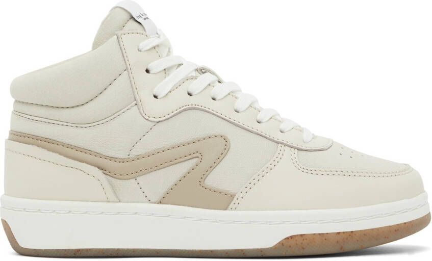 Rag  bone White Retro Court Mid Sneakers - Picture 5