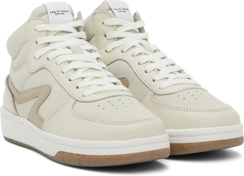 Rag  bone White Retro Court Mid Sneakers - Picture 2