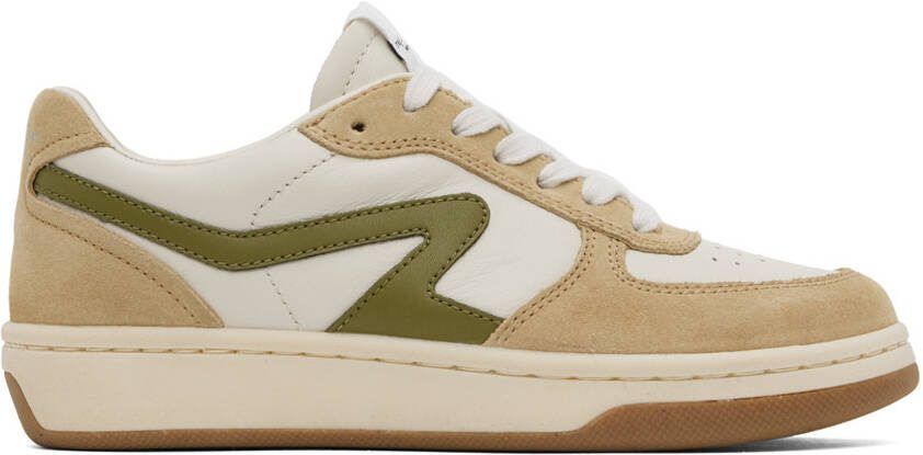 Rag  bone White  Beige Retro Court Sneakers