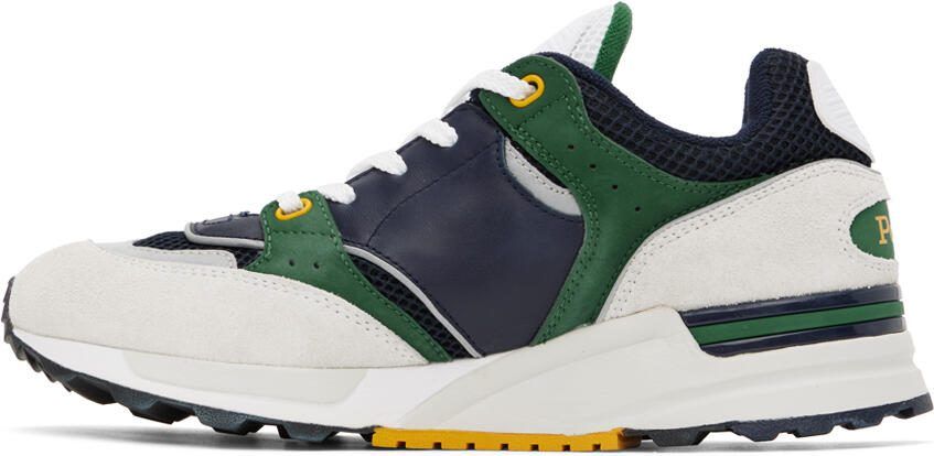 Polo Ralph Lauren Navy  Beige Trackster 200 Sneakers - Picture 3