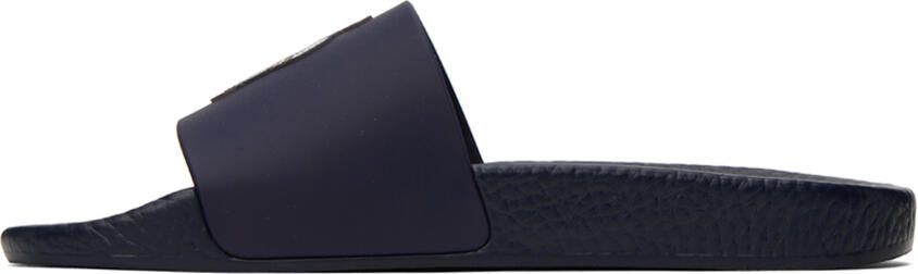 Polo Ralph Lauren Navy Polo Bear Slides - Picture 4