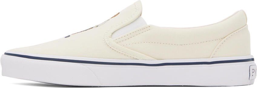 Polo Ralph Lauren Off-White Keaton Sneakers - Picture 4