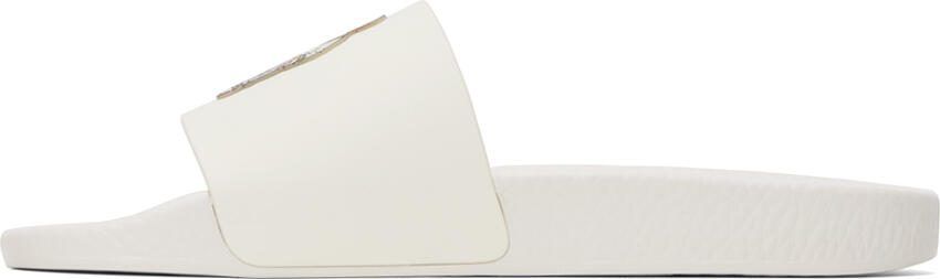 Polo Ralph Lauren White Polo Bear Slides - Picture 3