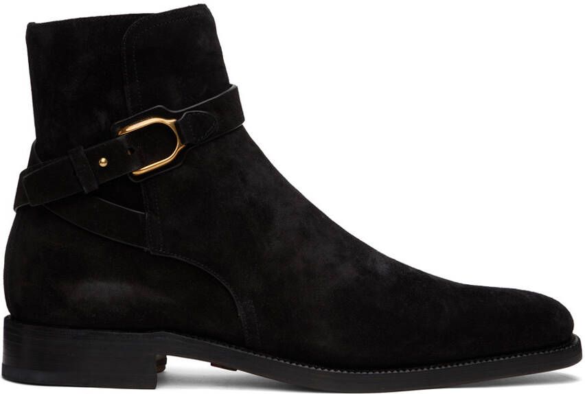 Ralph Lauren Purple Label Black Wellington Chelsea Boots - Picture 4