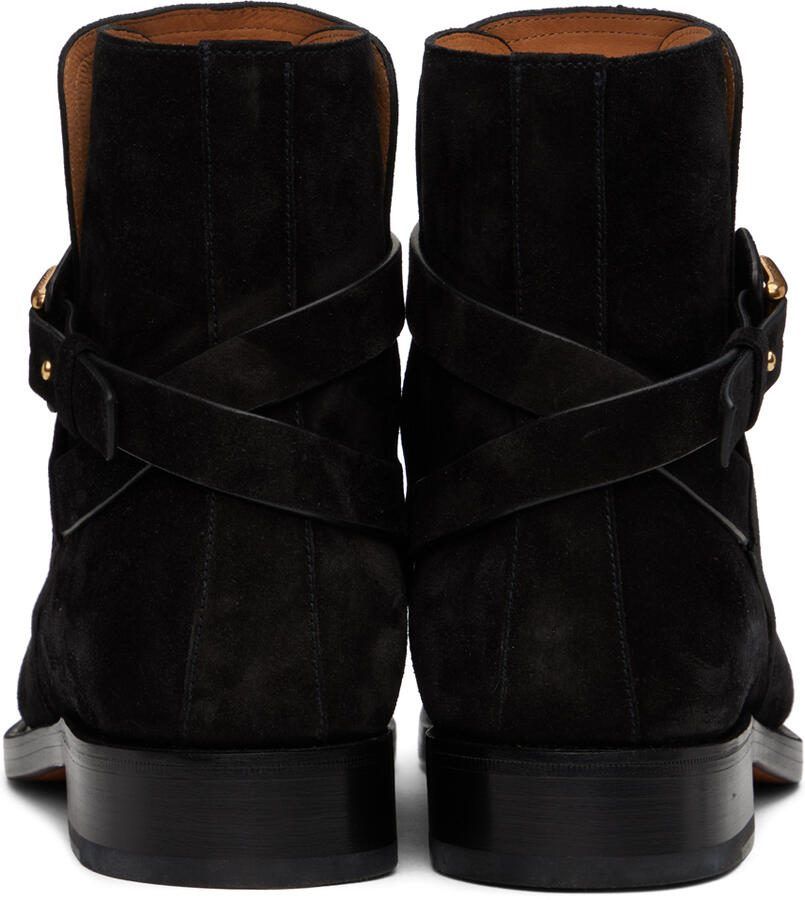 Ralph Lauren Purple Label Black Wellington Chelsea Boots