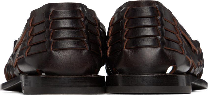 Ralph Lauren Purple Label Brown Hurache Loafers