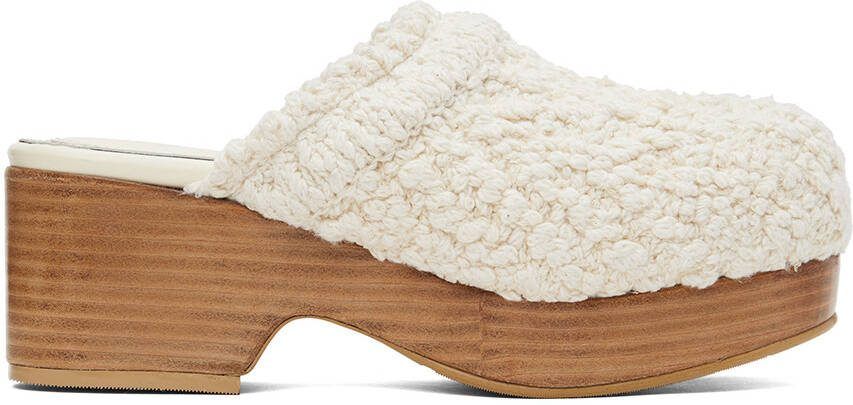 Recto Off-White Bohemian Clogs - Picture 5