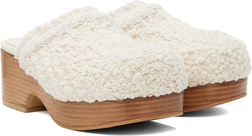 Recto Off-White Bohemian Clogs - Picture 2