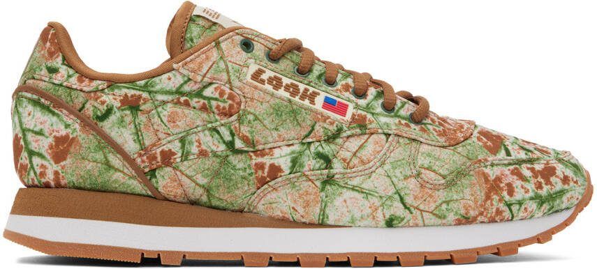 Reebok Classics Tan  Green LQQK Edition Sneakers - Picture 4