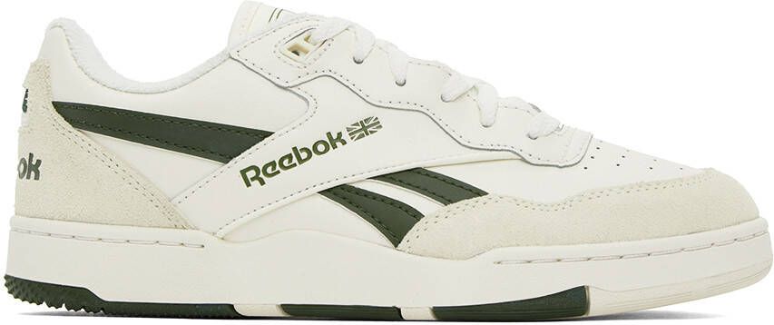 Reebok Classics White  Green BB 4000 II Sneakers - Picture 5