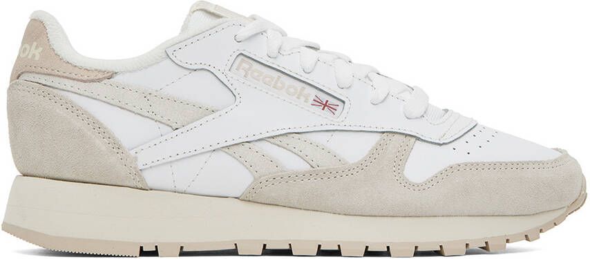 Reebok Classics White  Taupe Classic Sneakers - Picture 5