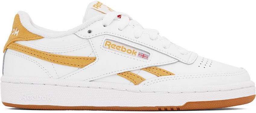 Reebok Classics White  Yellow Club C Revenge Sneakers