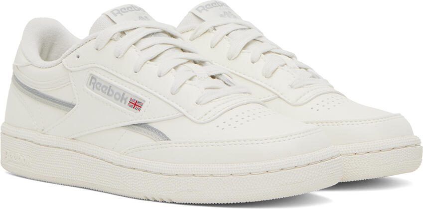 Reebok Classics Off-White  Gray Club C 85 Sneakers - Picture 2