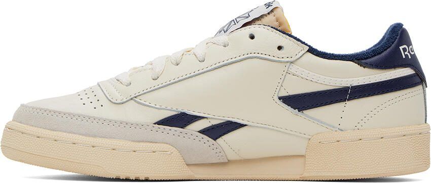 Reebok Classics Off-White  Navy Club C Revenge Vintage Sneakers - Picture 3