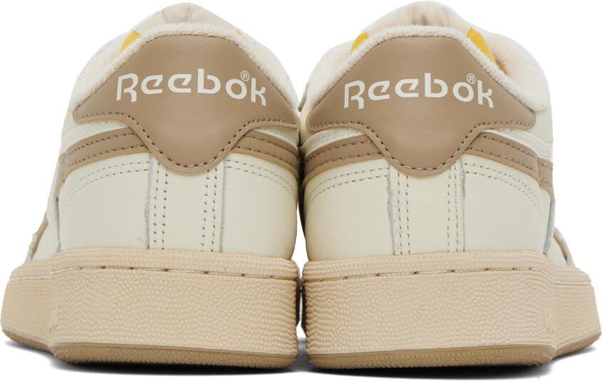 Reebok Classics Off-White  Taupe Club C Revenge Vintage Sneakers