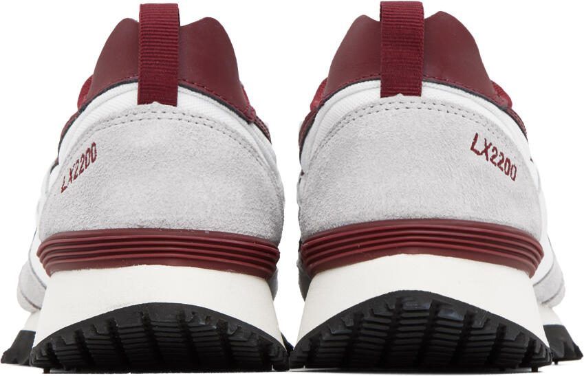 Reebok Classics White  Burgundy LX2200 Sneakers
