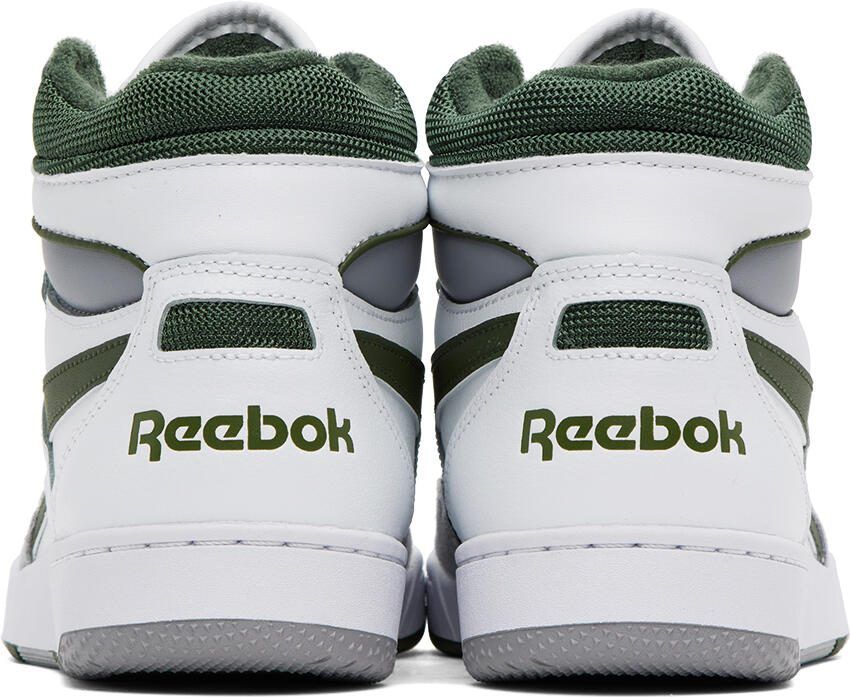 Reebok Classics White  Green BB 4000 II Mid Sneakers