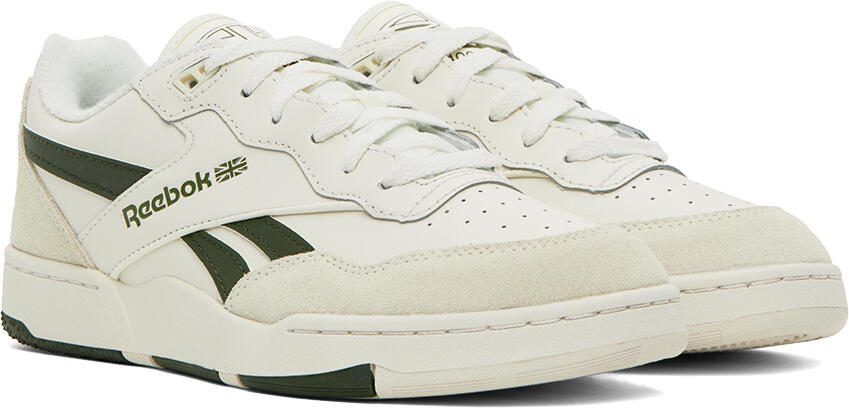 Reebok Classics White  Green BB 4000 II Sneakers - Picture 2