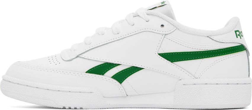 Reebok Classics White  Green Club C Revenge Sneakers - Picture 3
