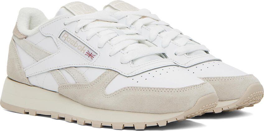 Reebok Classics White  Taupe Classic Sneakers - Picture 2