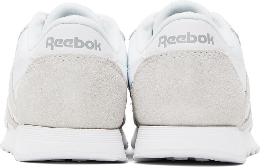Reebok Classics White  Gray Classic Nylon Sneakers - Picture 2